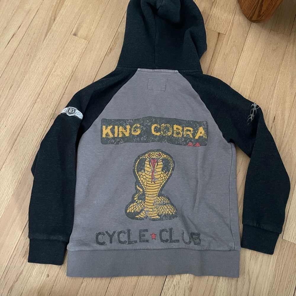 Butter brand boy’s King Cobra Cycle Club Hoodie, size small